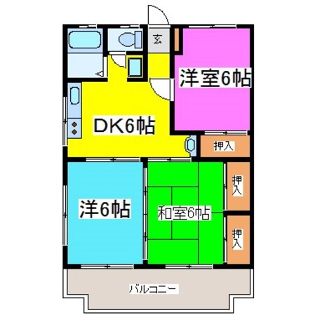 ペアシティ２の物件間取画像